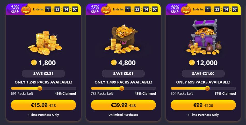 free nutaku gold packs halloween